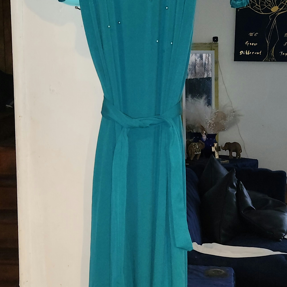 Elegant Teal Dress